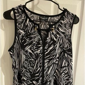 Sleeveless black shell